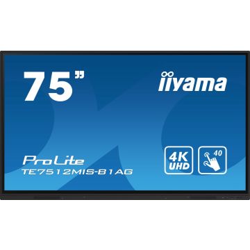iiyama PROLITE, Digitale signage flatscreen, 190,5 cm (75"), 3840 x 2160 Pixels, Wifi, 16/7