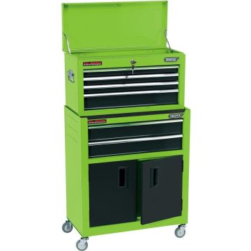 Draper Tools Rolkast Met Gereedschapskist 61,6X33X99,8 Cm Groen