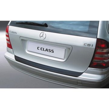 RGM ABS Achterbumper beschermlijst passend voor Mercedes-Benz C-Klasse W203 Kombi 2001-2007 Zwart