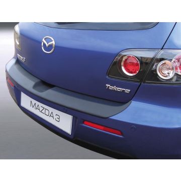 RGM ABS Achterbumper beschermlijst passend voor Mazda 3 HB 5 deurs 2006-2009 excl. Sport Zwart