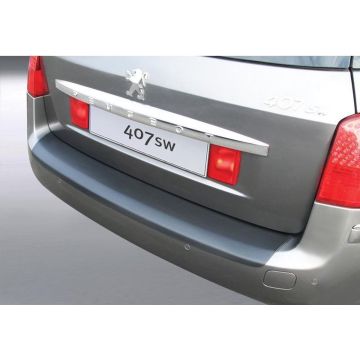 RGM ABS Achterbumper beschermlijst passend voor Peugeot 407 SW 2009- Zwart