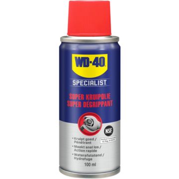 WD-40 Specialist® Super Kruipolie - 100ml - Smeerolie - Smeermiddel - Maakt vastzittende onderdelen snel los