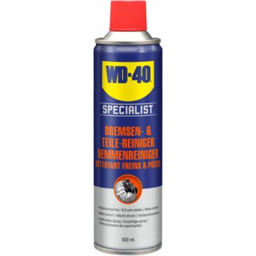 WD-40 Specialist® Remmen- &amp; Onderdelenreiniger - 500ml - Krachtige Reiniger - Ontvetter - Verwijdert stof, vuil, olie en remvloeistof