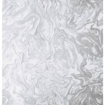 DUTCH-WALLCOVERINGS-Behang-Liquid-Marble-grijs