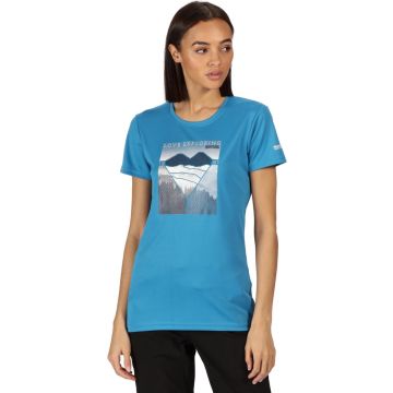 Regatta - Women's Fingal V Graphic T-Shirt - Outdoorshirt - Vrouwen - Maat 42 - Blauw