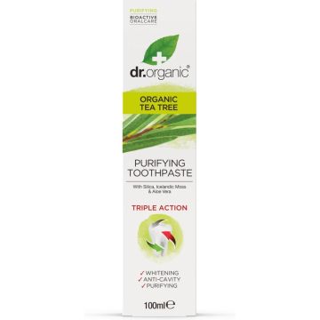 Dr Organic Tea Tree Purifying Toothpaste 100ML