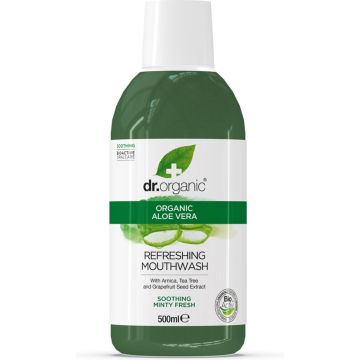 Dr. Organic Aloe Vera Mondspoelwater 500 ml