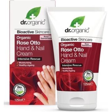 Dr. Organic Rose Otto Hand &amp;Nail crème 125ml