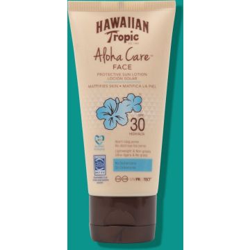 Zonnebrandlotion Aloha Care Hawaiian Tropic Spf 30 (Uniseks) (90 ml)