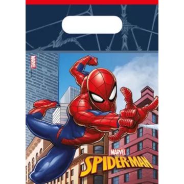 Spiderman uitdeelzakjes 6 stuks