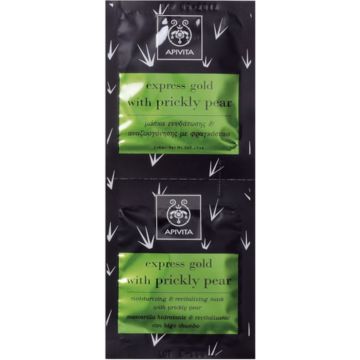 Apivita Express Moisturizing &amp; Soothing Face Mask Prickly Pear, 2x8ml