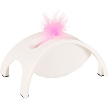 Flamingo - Kattenspeelgoed Roller Crazy Bridge - Wit - 19 x 12 x 9 cm