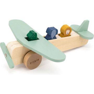 Trixie - Houten Dierenvliegtuig - Houten speelgoed