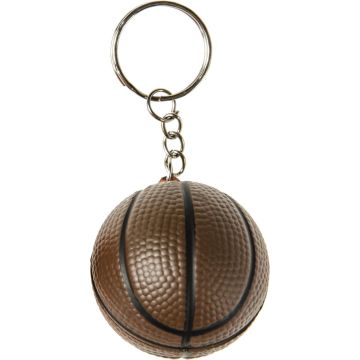 Lg-imports Sleutelhanger Basketbal Junior 4 Cm Bruin