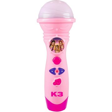 K3 Speelgoedmicrofoon - Microfoon met stemopname De 3 Biggetjes - Met 4 K3 liedjes