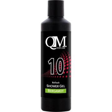 QM Sportscare 10 fles 200ml Shower Gel Fresh Bergamot