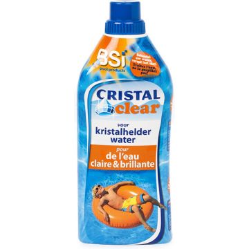 BSI - Cristal Clear - Voor Kristalhelder zwembadwater - Zwembad - Spa - Anti-groen waterbehandeling - 1 l