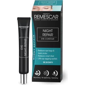 Remescar Night Repair Eye Contour - Oogcrème - 20 ML - Verstevigend - Hydraterend - Voedend