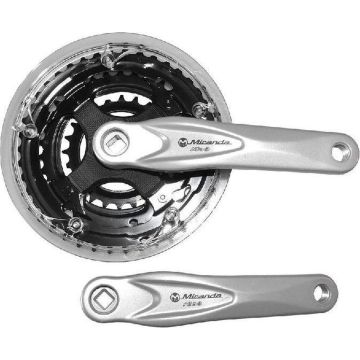 Miranda Crankstel Set 24-34-42t 170 Mm Zilver/zwart