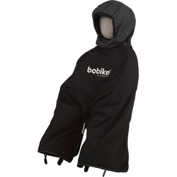 Bobike Poncho mini - Zwart (wind- en waterdicht)