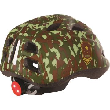 Kinderhelm Polisport Army S (52-56 cm) - met led verlichting