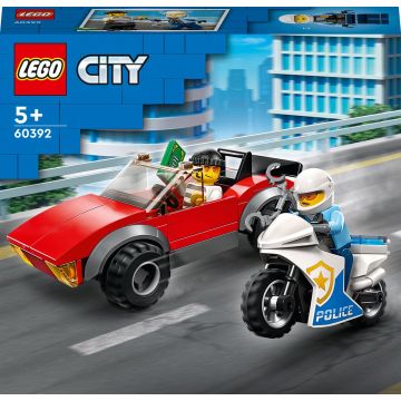 LEGO City Achtervolging auto op politiemotor Set - 60392