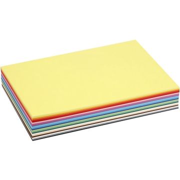 Colortime Gekleurd Karton 21 X 29,7 Cm 30 Stuks 180 G Multicolor