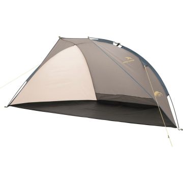 Easy Camp Strandtent "Beach" - grijs en zandkleurig - 270 x 115 x 105 cm - 50+ UV-bescherming - waterdicht - lichtgewicht - 1,3 kg - inclusief draagtas