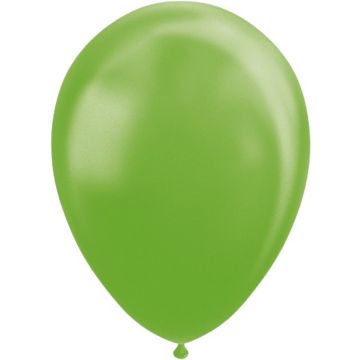 Lime groene ballonnen metallic | 10 stuks