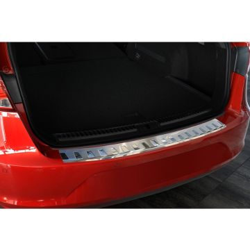 Avisa RVS Achterbumperprotector passend voor Seat Leon 5F ST 2013- 'Ribs'