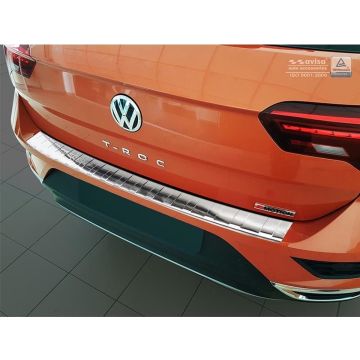 Avisa RVS Achterbumperprotector passend voor Volkswagen T-Roc 11/2017- 'Ribs'