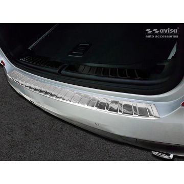 Avisa RVS Achterbumperprotector passend voor BMW X3 (G01) 2017- met M-Pakket 'Ribs'