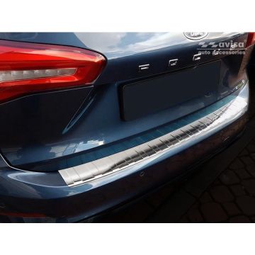 Avisa RVS Achterbumperprotector passend voor Ford Focus IV Kombi 2018- 'Ribs'