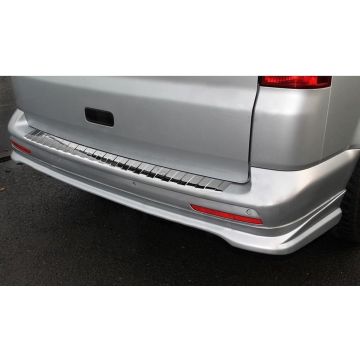 Avisa RVS Achterbumperprotector passend voor VW Transporter T5 2003-2015 (alle) &amp; T6 2015- (met achterdeuren) 'Ribs'