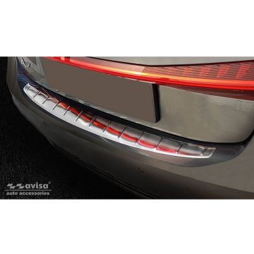 RVS Achterbumperprotector passend voor Audi A7 (C8) Sportback 2018- 'Ribs'