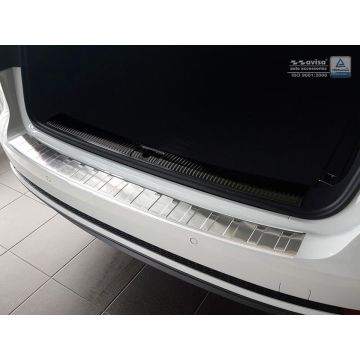 Avisa RVS Achterbumperprotector passend voor Audi A4 B9 Avant 2015- 'Ribs'