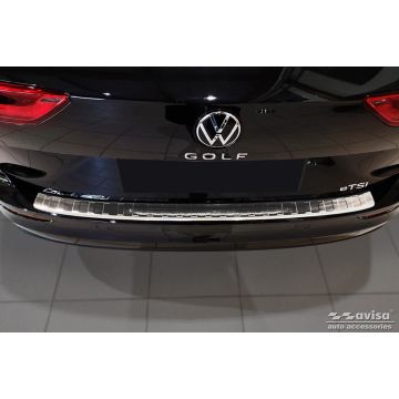 RVS Achterbumperprotector passend voor Volkswagen Golf VIII Variant 2020- 'Ribs'