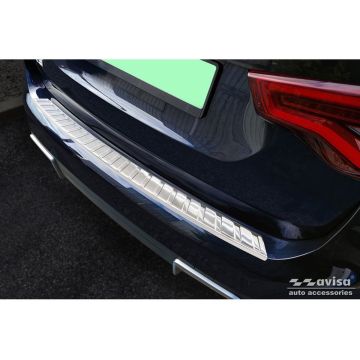 RVS Achterbumperprotector passend voor BMW iX3 (G08) 2020- 'Ribs'