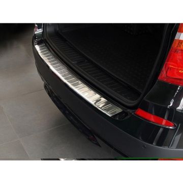 Avisa RVS Achterbumperprotector passend voor BMW X3 2010-2014 'Ribs'