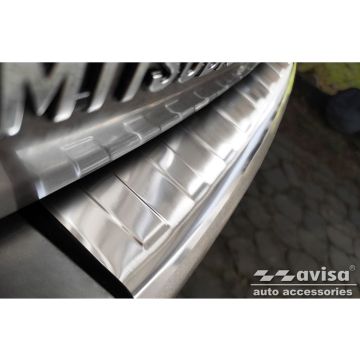 RVS Achterbumperprotector passend voor Mitsubishi Outlander II 2006-2012 / Peugeot 4007 2007-2012 / Citroen C-Crosser 2007-2012 'Ribs'