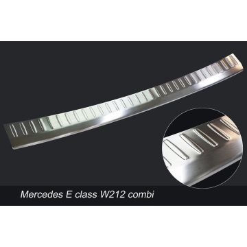 Avisa RVS Achterbumperprotector passend voor Mercedes E-Klasse W212 Kombi 2013-2016 'Ribs'