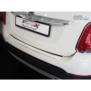 Avisa RVS Achterbumperprotector passend voor Fiat 500X 2015-2018 'Ribs'