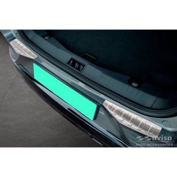 RVS Achterbumperprotector passend voor Ford Mustang Mach-E 2020- 'Ribs' (2-Delig)