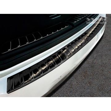 Avisa Zwart RVS Achterbumperprotector passend voor BMW X3 G01 M-Pakket 2017- 'Ribs'