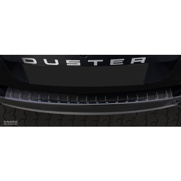 Avisa Zwart RVS Achterbumperprotector passend voor Dacia Duster 2010-2017 'Ribs'