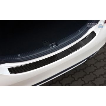 Avisa Carbon Achterbumperprotector passend voor Mercedes C-Klasse W205 Sedan 2014- Zwart Carbon