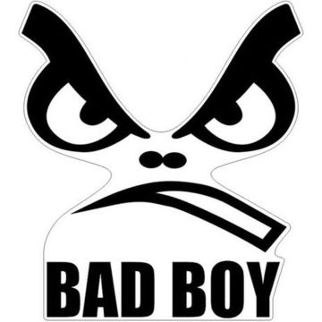 Avisa Autosticker Bad Boy 7,5 X 8,5 Cm Vinyl Zwart