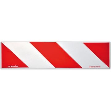 Avisa Reflektierende Streifen / Aufkleber - 14x50cm - Rot/Weiß - Satz à 2 Stück