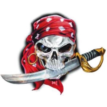 Avisa Aufkleber Pirate Skull - 11x9cm