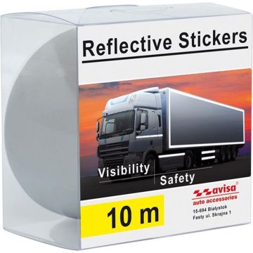 Avisa Selbstklebende TIR Reflexion-Folie 5cm x 10mtr Weiß